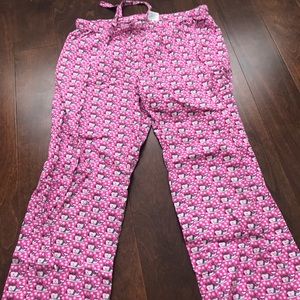 Pink pajama pants